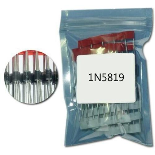 Diodes SCHOTTKY 40V 100, 5819 pièces, 1N5819 DO-41 IN5819 1A