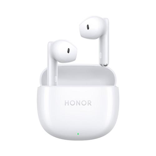 HONOR Earbuds X6 Blanc Écouteur Bluetooth sans Fil Réduction de bruit IA pour des appels clairs Bluetooth 5.3