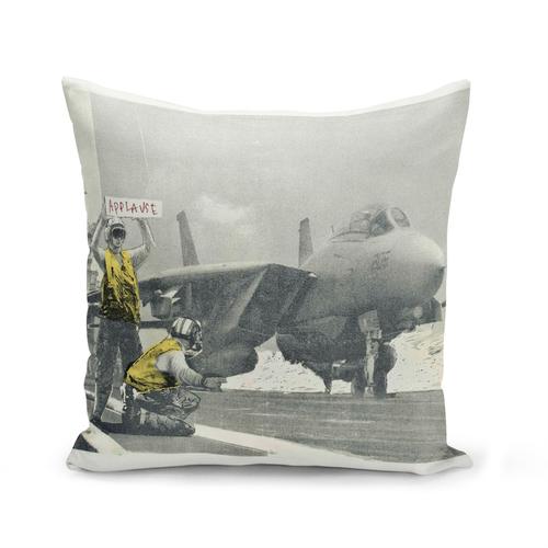 Housse De Coussin 40x40 Cm Banksy Porte Avion Applause