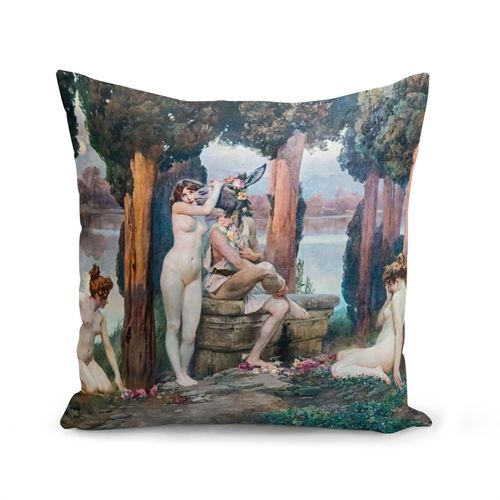 Housse De Coussin 40x40 Cm Paul Gervais La Folie De Titania Peinture Mythologie
