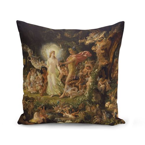 Housse De Coussin 40x40 Cm Paton La Querelle D'oberon Peinture Mythologie Shakespeare