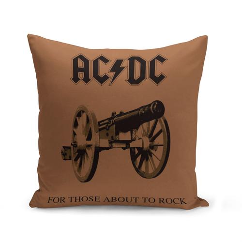 Housse De Coussin 40x40 Cm Acdc Vintage Album Cover For Those About To Rock