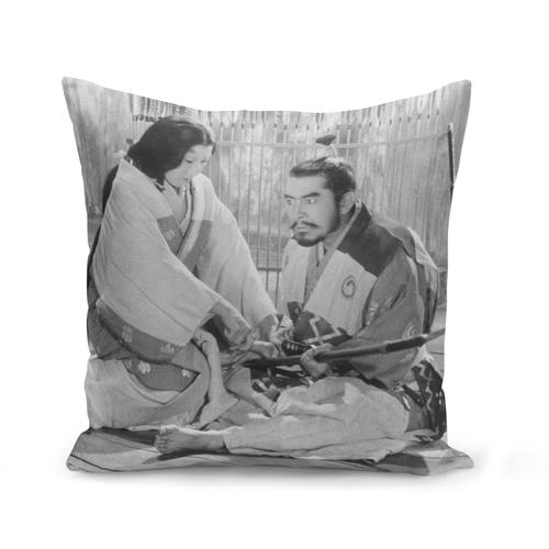 Housse De Coussin 40x40 Cm Photo De Film / Akira Kurosawa / Le Chateau De L'araignee