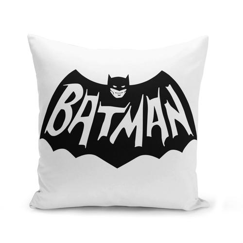 Housse De Coussin 40x40 Cm Batman Logo Vintage Comics Anime Chauve Souris Super Hero