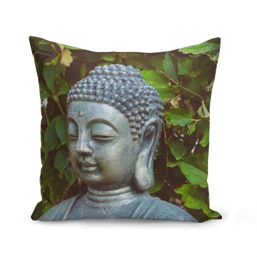 Housse De Coussin 40x40 Cm Bouddha De Bronze Style Chinois