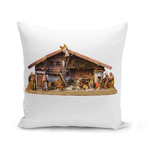 Housse De Coussin 40x40 Cm Creche Naissance De Jesus Noel Rois Mages Marie Bible