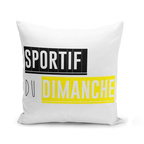 Housse De Coussin 40x40 Cm Sportif Du Dimanche Drole Humour Sport