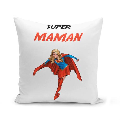 Housse De Coussin 40x40 Cm Super Maman Super Woman Wonder Woman Super Hero