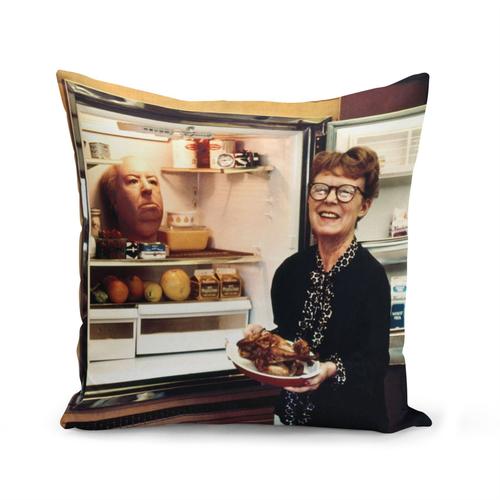 Housse De Coussin 40x40 Cm Alfred Hitchcock Tete Dans Un Frigo Cinema Realisateur