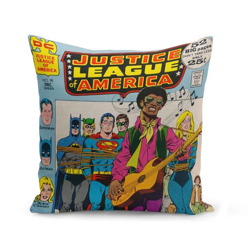 Housse De Coussin 40x40 Cm Justice League Superman Batman Bande Dessinee Comics Super Hero