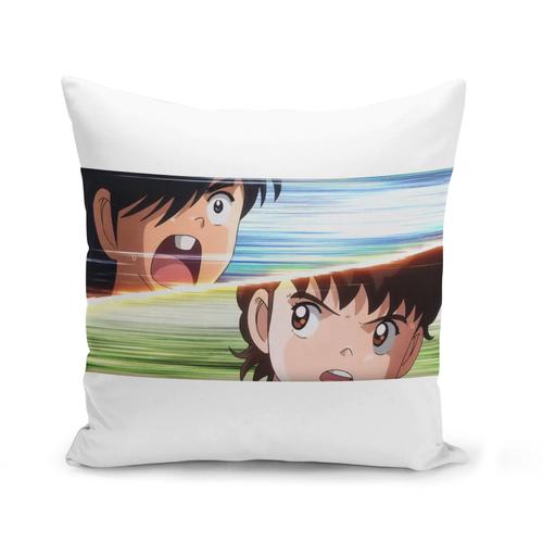 Housse De Coussin 40x40 Cm Olive Et Tom Captain Tsubasa Manga Cartoon Japon Foot