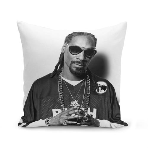 Housse De Coussin 40x40 Cm Snoop Dogg Football Style Rap Hip Hop Producer Legende