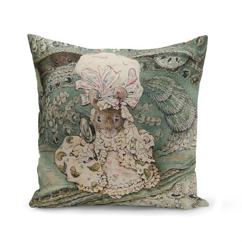 Housse De Coussin 40x40 Cm Souris Coquette Illustration Enfant Beatrice Potter