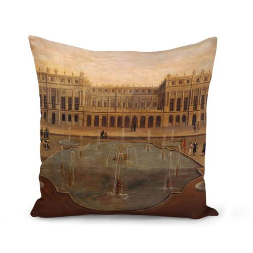 Housse De Coussin 40x40 Cm Chateau De Versaille Peinture Ancienne Renaissance Paris