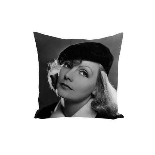 Housse De Coussin Photo De Star Célébrité Greta Garbo Actrice Vieux Cinéma Original 4 As You Desire Me 40x40cm