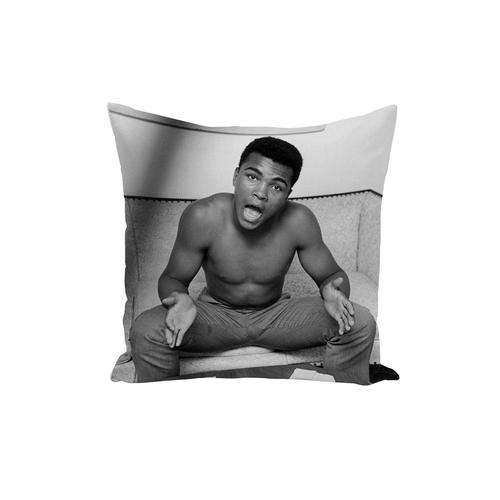 Housse De Coussin Photo De Star Célébrité Mohamed Ali Boxeur Sportif Original 40x40cm