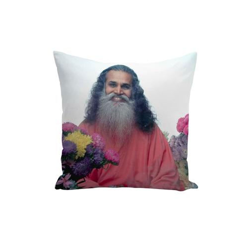 Housse De Coussin Photo De Star Célébrité Swami Satchidananda Gourou Indien 40x40cm