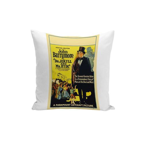 Housse De Coussin Vieille Affiche Anglaise De Film Docteur Jekyll And Monsieur Hyde Rétro Poster Cinéma Vintage 40x40cm