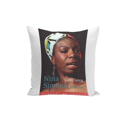 Housse De Coussin Vieille Couverture De Livre Nina Simone Roman Gilles Leroy Rétro Poster Vintage 40x40cm