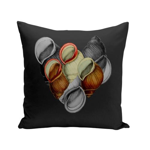 Housse De Coussin 40x40 Cm Escargot Minimaliste Planche Biologie Illustration Ancienne