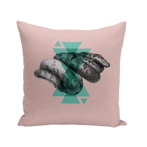 Housse De Coussin 40x40 Cm Serpent Géométrie Minimaliste Biologie Illustration Ancienne