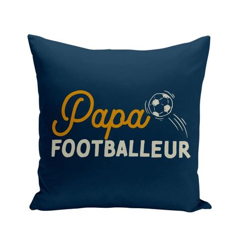 Housse De Coussin 40x40 Cm Papa Footballeur Sport Football Ballon Père