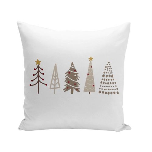Housse De Coussin 40x40 Cm Sapins De Noel Hiver Cadeau Père Noel