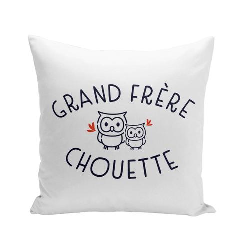 Housse De Coussin 40x40 Cm Grand Frère Chouette Famille Mignon Oiseau