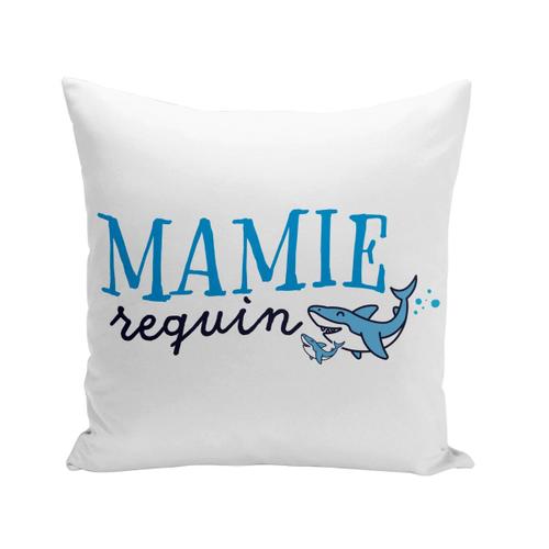 Housse De Coussin 40x40 Cm Mamie Requin Famille Mignon Poisson