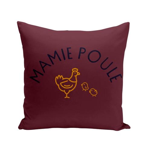 Housse De Coussin 40x40 Cm Mamie Poule Famille Mignon Animal