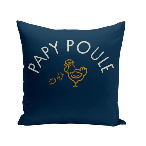 Housse De Coussin 40x40 Cm Papy Poule Famille Mignon Animal