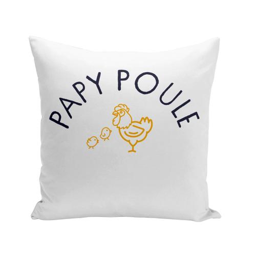 Housse De Coussin 40x40 Cm Papy Poule Famille Mignon Animal