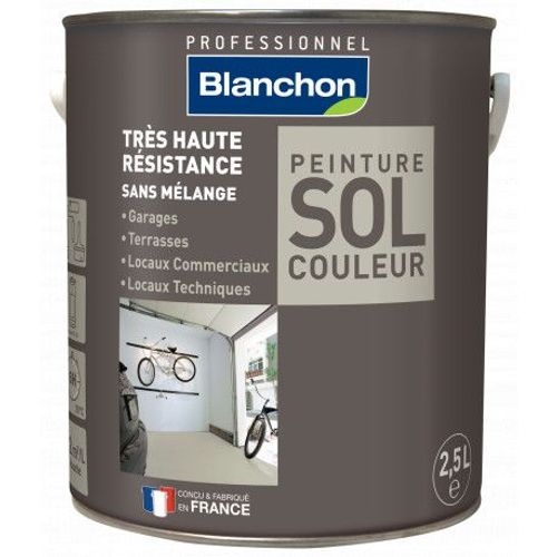 Peinture sol couleur 2,5L - Blanc BLANCHON