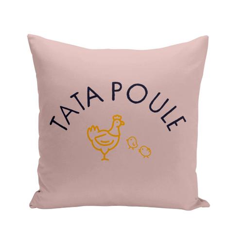 Housse De Coussin 40x40 Cm Tata Poule Famille Mignon Animal