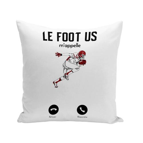 Housse De Coussin 40x40 Cm Le Football Américain M'appelle Sport Loisir