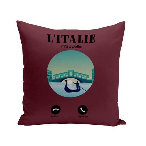 Housse De Coussin 40x40 Cm L'italie M'appelle Venise Tourisme Voyage