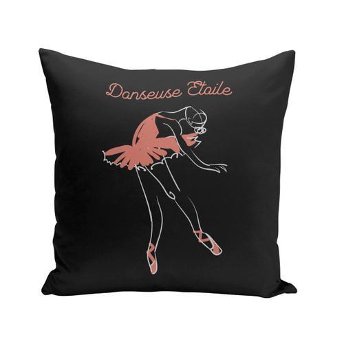 Housse De Coussin 40x40 Cm Danseuse Etoile Illustration Ballet Dessin