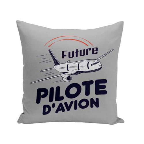 Housse De Coussin 40x40 Cm Future Pilote D'avion Métier De Rêve Ciel