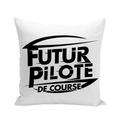 Housse De Coussin 40x40 Cm Futur Pilote De Course Sport Automobile Passion