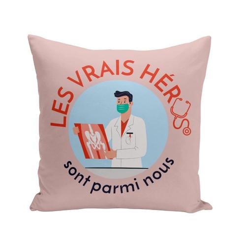 Housse De Coussin 40x40 Cm Les Vrais Héros - Docteur Métier Médecin Radiologue