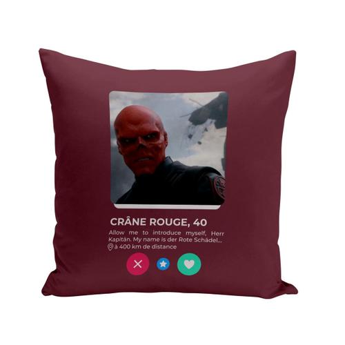 Housse De Coussin 40x40 Cm Crane Rouge Réseau Social Rencontre Amour Bd Comics