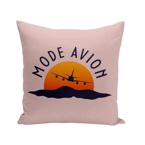 Housse De Coussin 40x40 Cm Mode Avion Voyage Backpacker