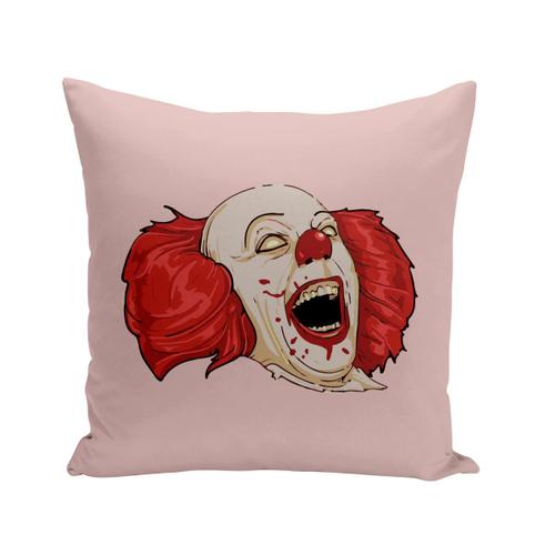 Housse De Coussin 40x40 Cm Clown Monstre Halloween Peur Horreur Film