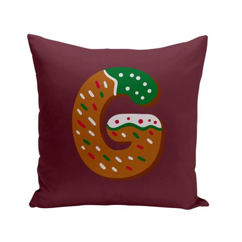 Housse De Coussin 40x40 Cm G Gael Gabrielle Lettre Gouter Prénom Noel Enfant