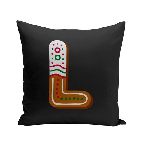 Housse De Coussin 40x40 Cm L Lena Leo Lucas Lettre Alphabet Prénom Noel Enfant