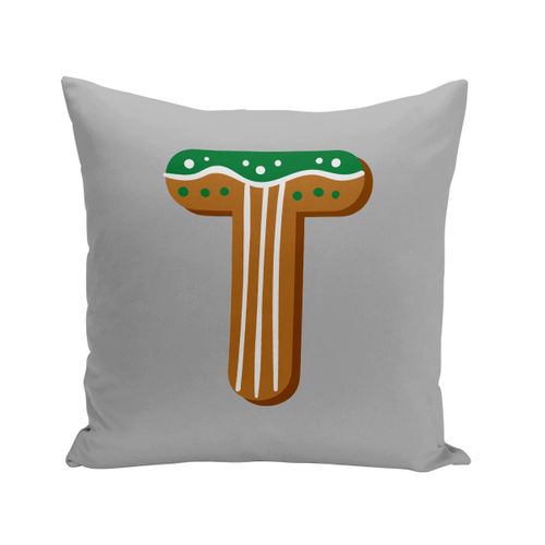 Housse De Coussin 40x40 Cm T Théo Tom Tatiana Lettre Alphabet Prénom Noel Enfant