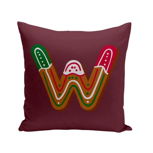 Housse De Coussin 40x40 Cm W William Wendi Lettre Alphabet Prénom Noel Enfant
