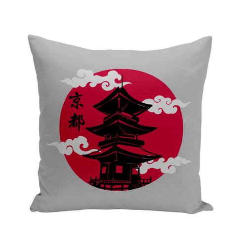 Housse De Coussin 40x40 Cm Chateau Kyoto Japon Asie Culture Empereur