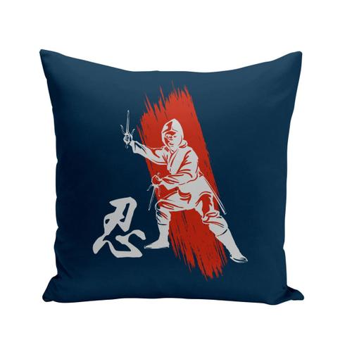 Housse De Coussin 40x40 Cm Ninja Arts Matiaux Manga Japon Asie Culture