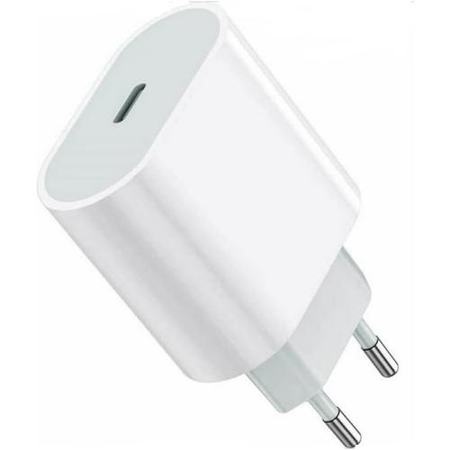 Blanc Chargeur Rapide Usb-C 20 W, Prise De Charge Rapide Pour Iphone 15/15 Pro/15 Pro Max/15 Plus/14/13/12/11/8/Xs/Xs/Xr/X/Se, Ipad, Airpods, Tête De Charge Adaptateur Mural Type C